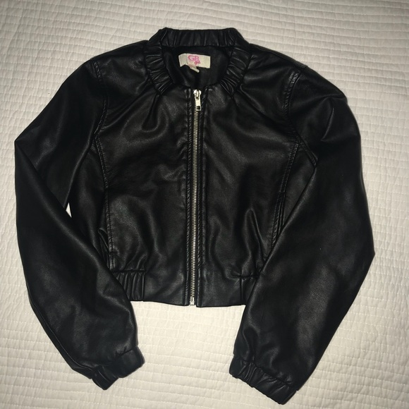 GB girls faux leather jacket size large - Picture 1 of 3
